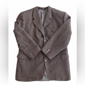 Innocenti Oro Vintage Brown Tweed Blazer Sport Coat Men’s L USA Made
